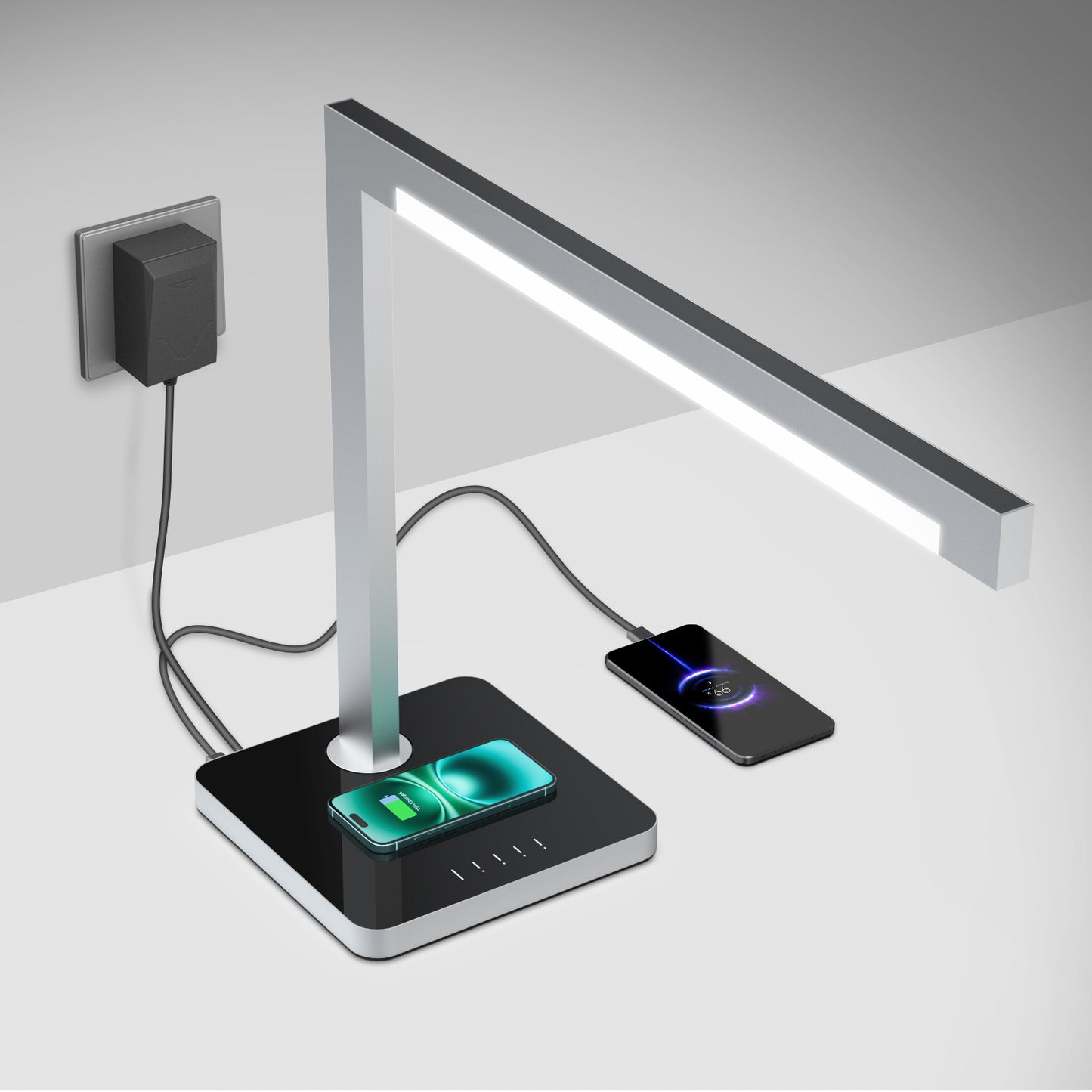 LED Desk Lamp with Wireless Charging