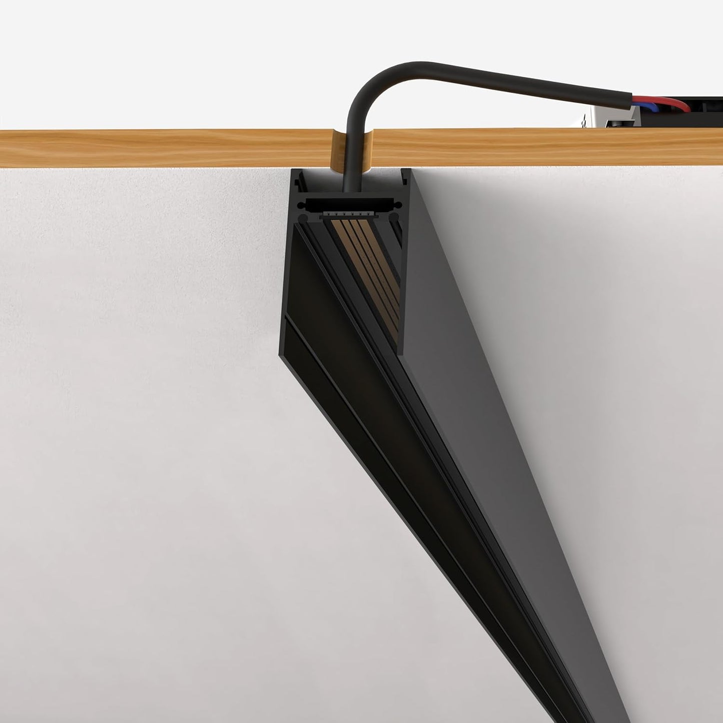 1M 4-Wire Ceiling Mounted Magnetic Track Lighting Rail