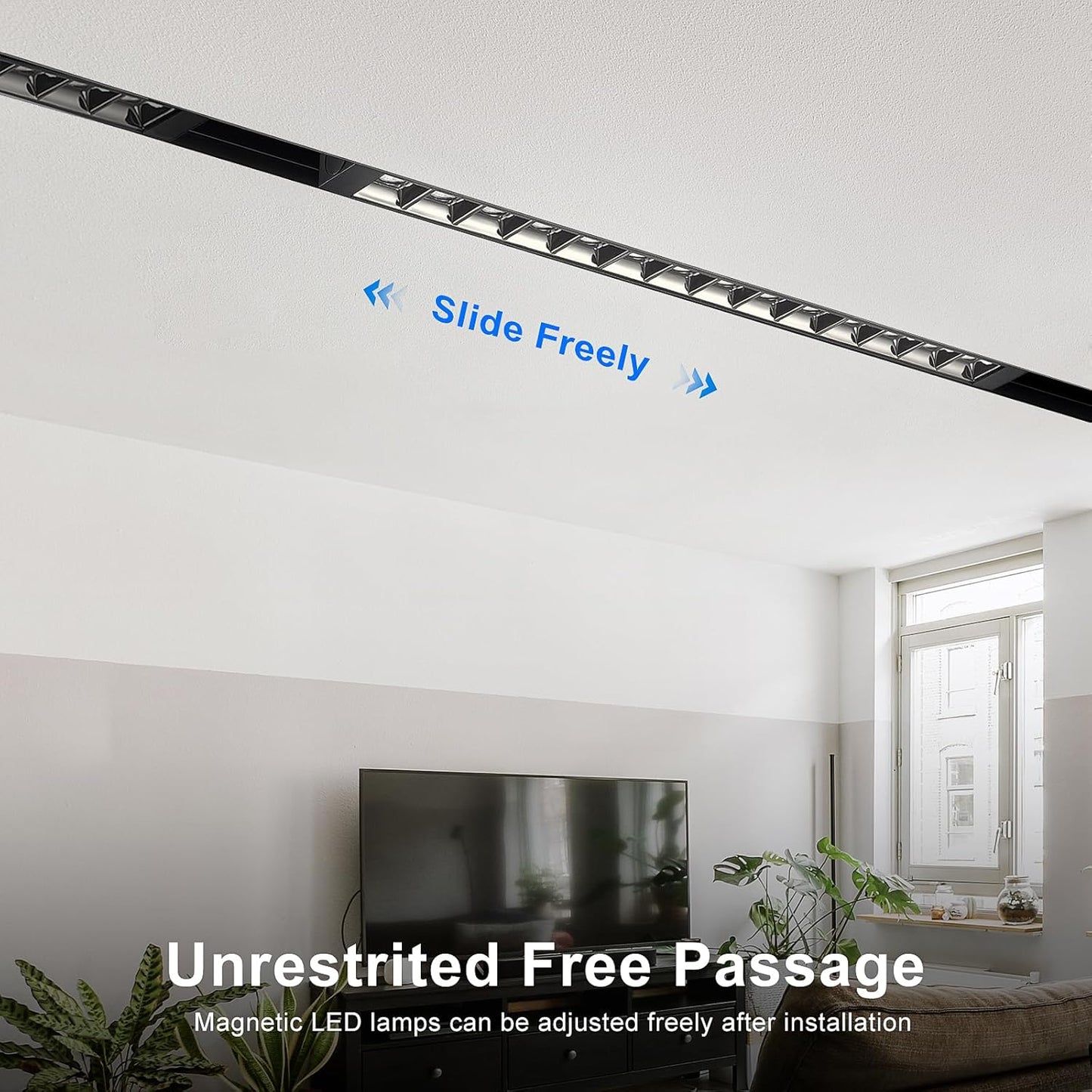 Magnetic LED Track Lighting Head (15W/3000K-Warm White)