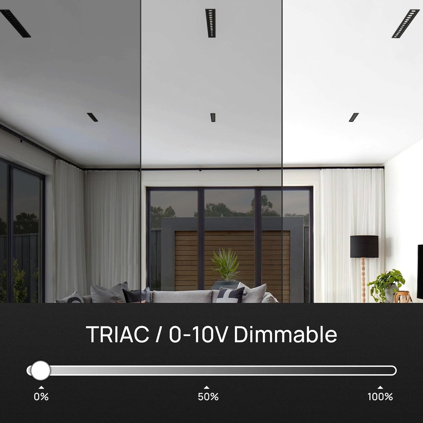 Recessed Adjustable Array Spotlight, TRIAC/ELV/0-10V LED Linear Light