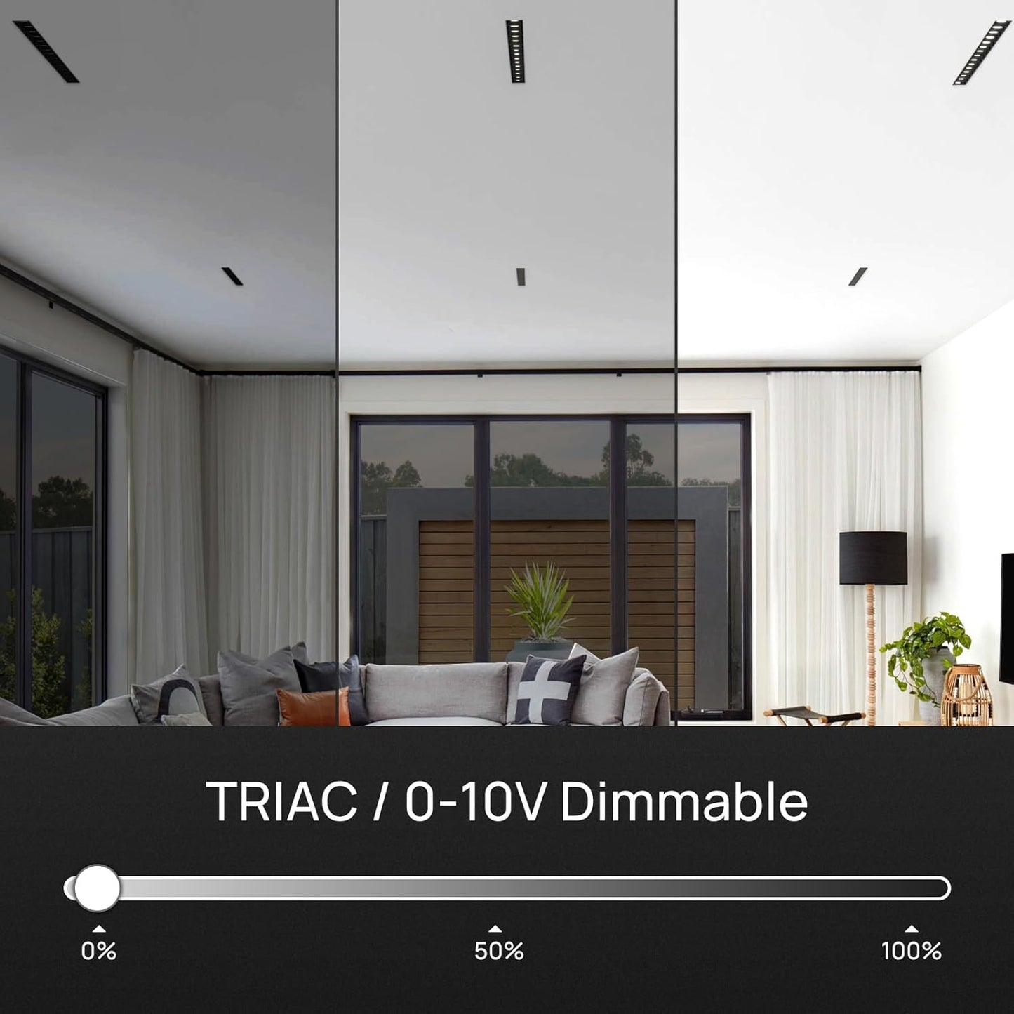 15W 4000K Recessed Spotlight, TRIAC/ELV/0-10V LED Linear Ligh