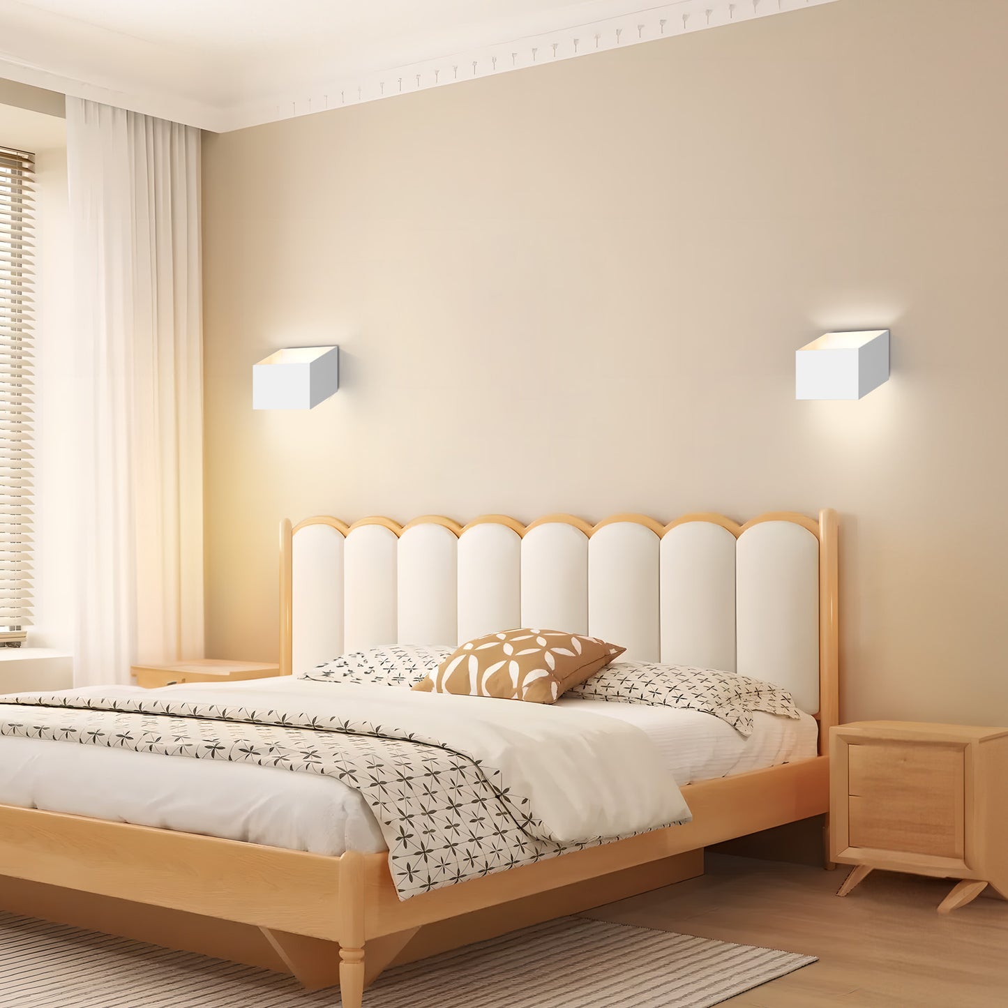 Recessed Wall Light, 3000K Warm White, 7W LED Wall Lamp, IP65 Waterproof