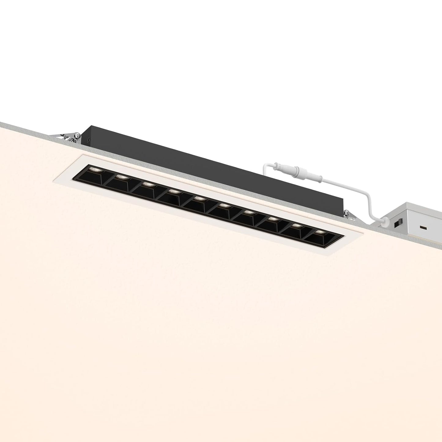 10W Recessed Linear Spotlight, CCT 3000K-6500K Downlight with Trim