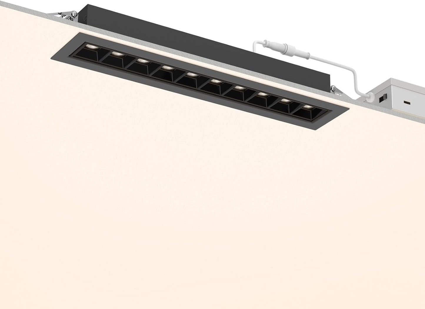 10W Recessed Linear Spotlight, CCT 3000K-6500K Downlight with Trim