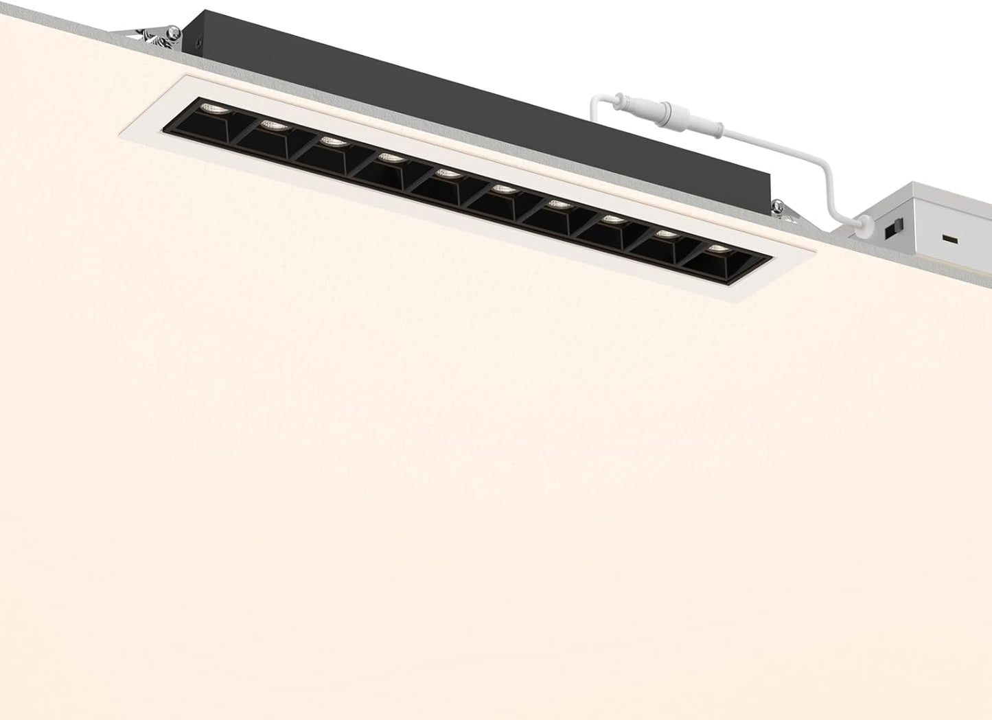 10W Recessed Linear Spotlight, CCT 3000K-6500K Downlight with Trim