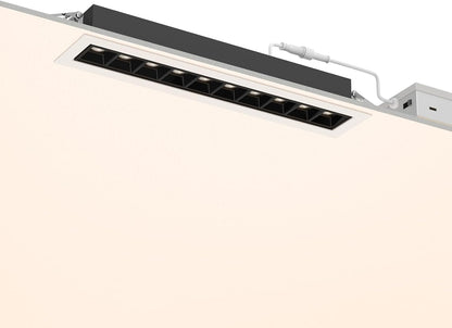 10W Recessed Linear Spotlight, CCT 3000K-6500K Downlight with Trim