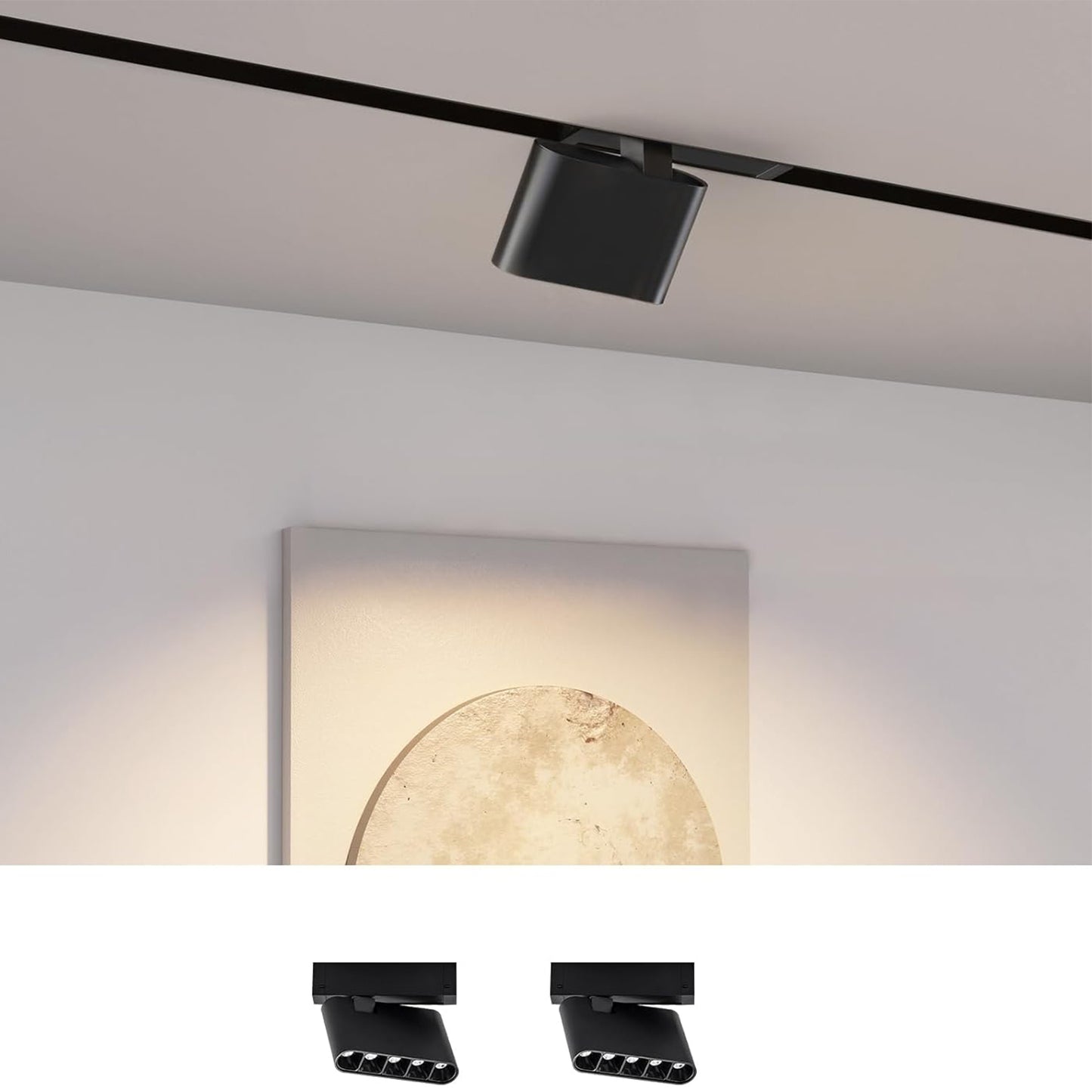 7W 3000K-6000K Magnetic Track Lighting Spotlight Head, 24V Ceiling Downlight