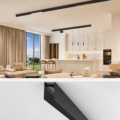 3.3FT 4-Wire Ceiling Mounted Magnetic Track Lighting Rail