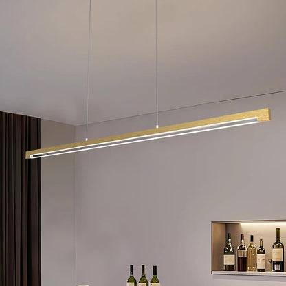 40W Gold Linear Pendant Light Dimmable Kitchen Island Lighting CCT (3000K-6000K)