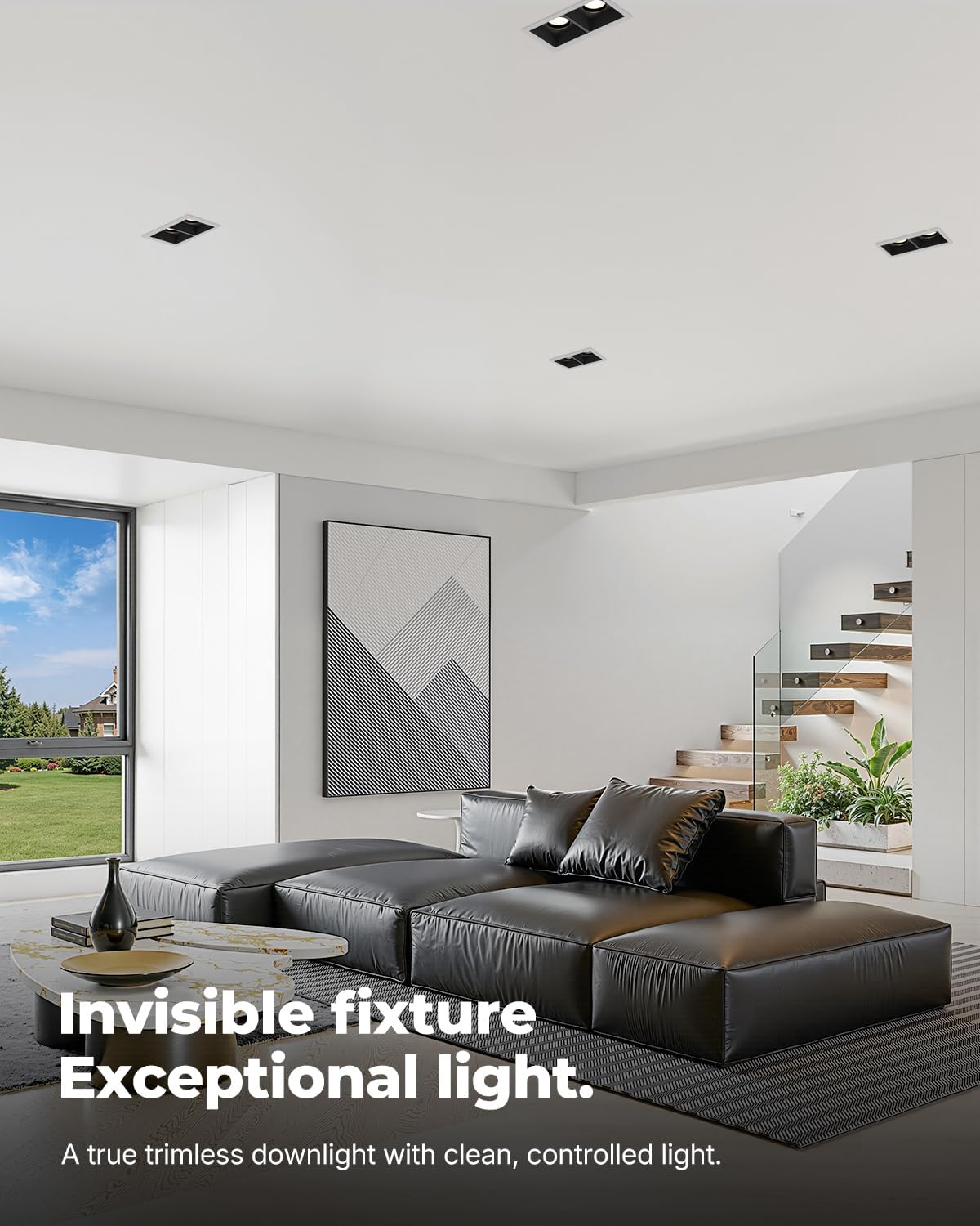 24W LED Recessed Trim Dimmable Square Spotlight
