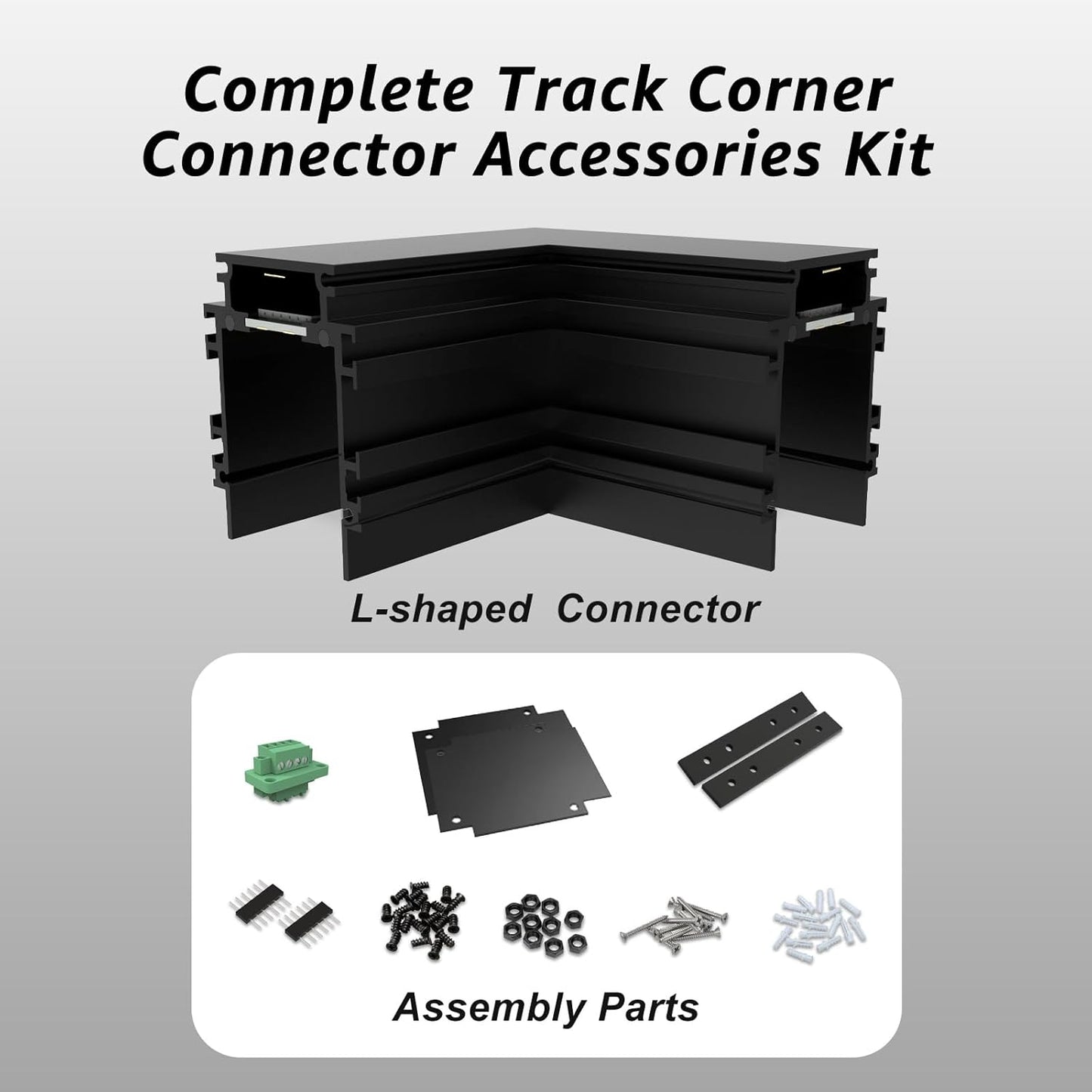 90-Degree Corner Connector for 4-Wire Magnetic Track Lighting
