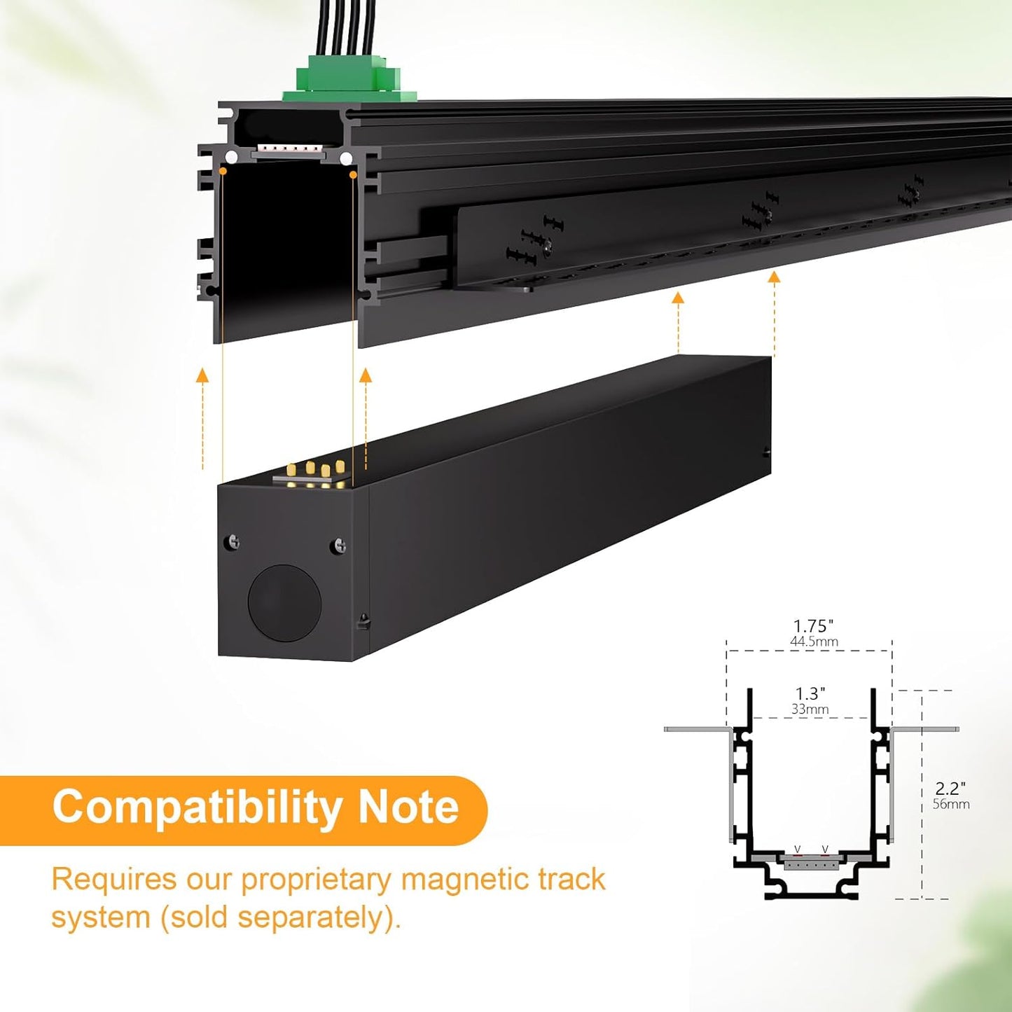 Magnetic Floodlight Track Head, 24V 15W CCT