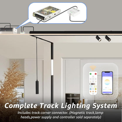 90-Degree Corner Connector for 4-Wire Magnetic Track Lighting