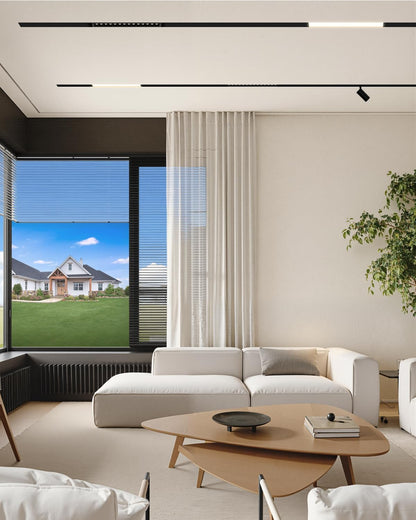 7W 3000K-6000K Magnetic Track Lighting Spotlight Head, 24V Ceiling Downlight