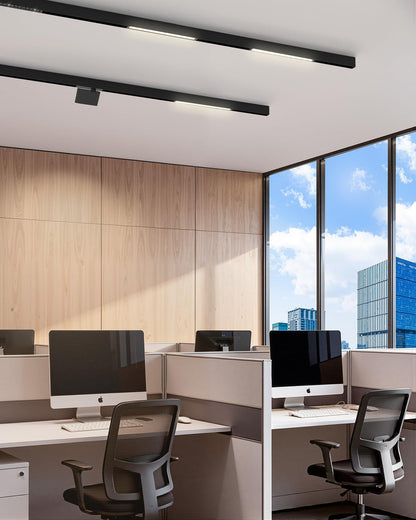 3.3FT 4-Wire Ceiling Mounted Magnetic Track Lighting Rail