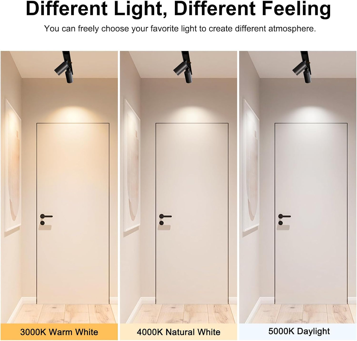 24V LED Spotlight Magnetic Track Lighting Head, Ceiling Downlight (10W/3000K)