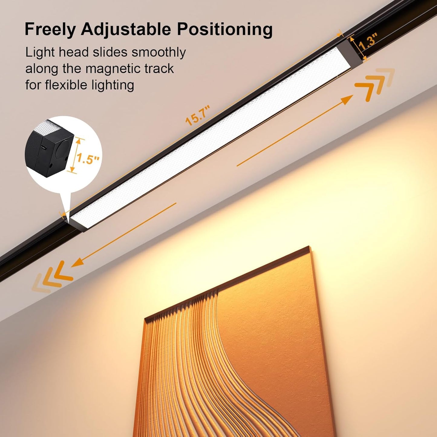 Magnetic Floodlight Track Head, 24V 15W CCT