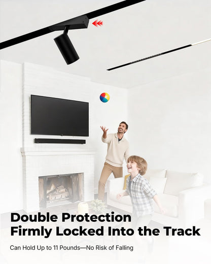 7W 3000K-6000K Magnetic Track Lighting Spotlight Head, 24V Ceiling Downlight