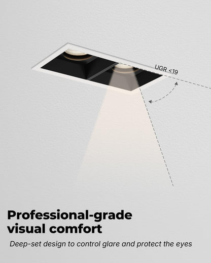 24W LED Recessed Trim Dimmable Square Spotlight