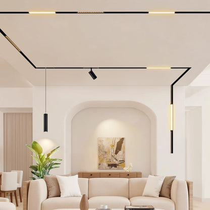Corner Connector for 4-Wire Magnetic Track Lighting, Vertical Shape Joint