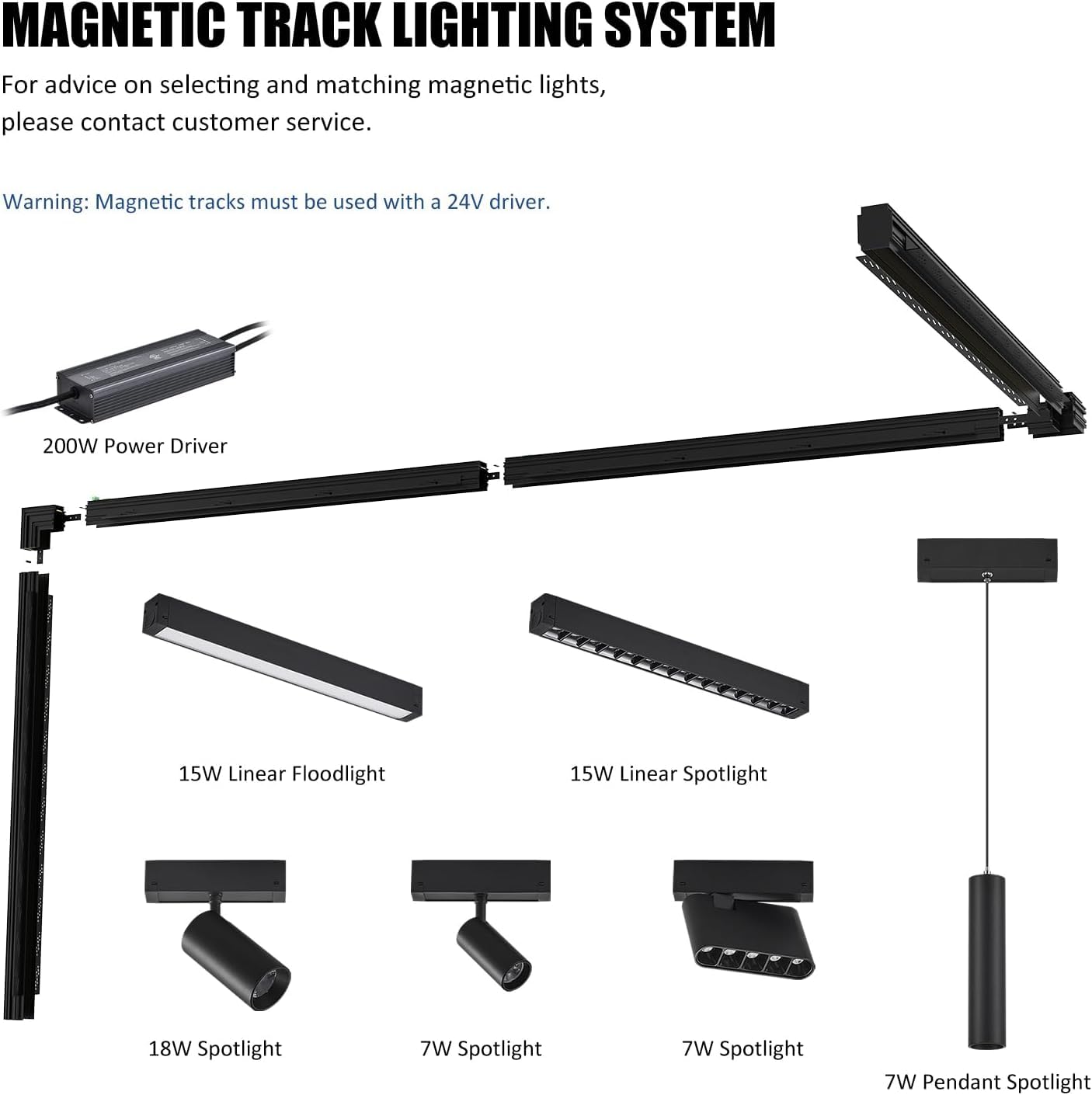 90-Degree Corner Connector for 4-Wire Magnetic Track Lighting