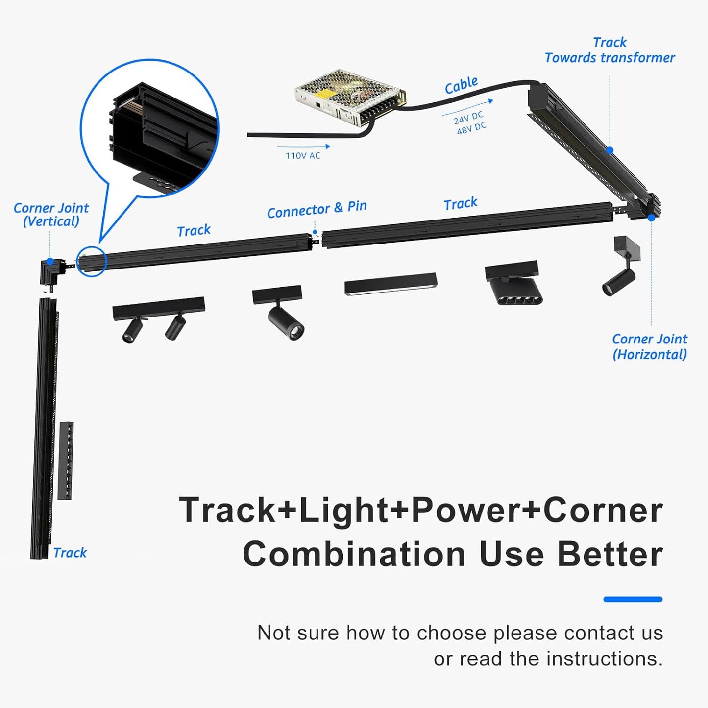 24V DC 200W LED Power Driver for Track Lighting