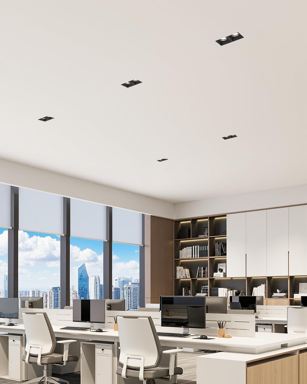 24W LED Recessed Trim Dimmable Square Spotlight