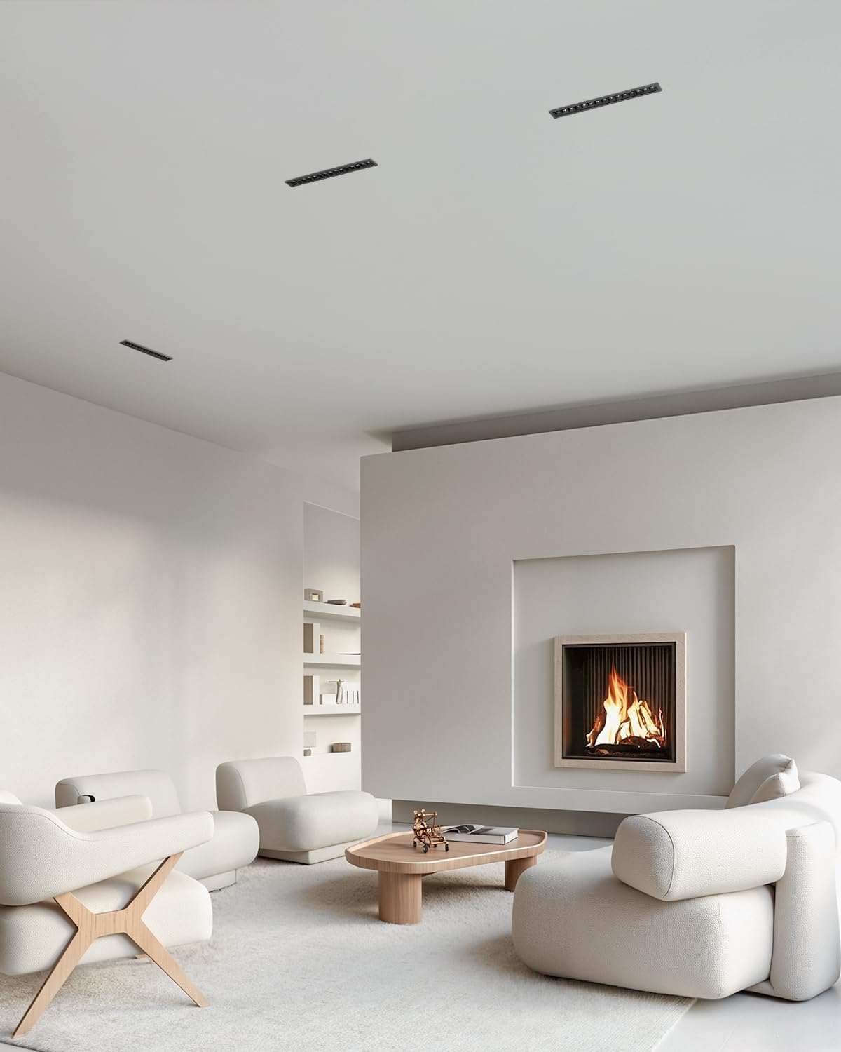 15W Recessed Adjustable Array Spotlight, CCT 3000K-6500K Downlight with Trim