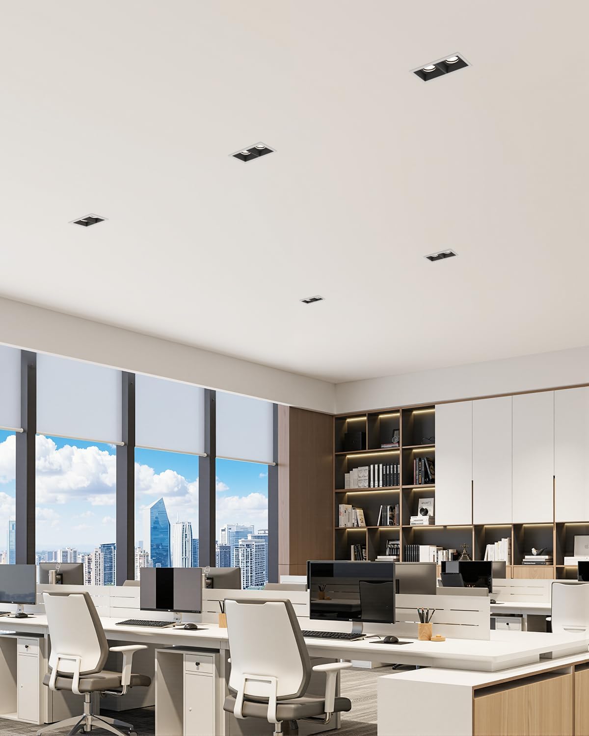 24W LED Recessed Trim Dimmable Square Spotlight
