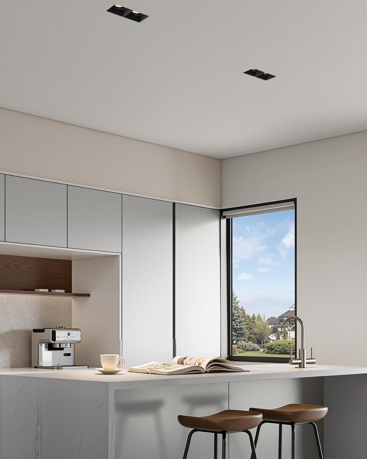 24W LED Recessed Trim Dimmable Square Spotlight